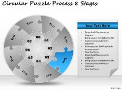 64561002 style division pie-jigsaw 8 piece powerpoint presentation diagram infographic slide