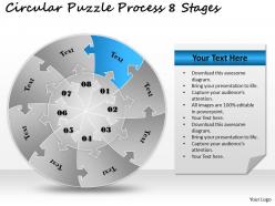 64561002 style division pie-jigsaw 8 piece powerpoint presentation diagram infographic slide