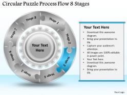 1813 business ppt diagram circular puzzle process flow 8 stages powerpoint template