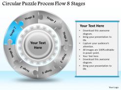 1813 business ppt diagram circular puzzle process flow 8 stages powerpoint template