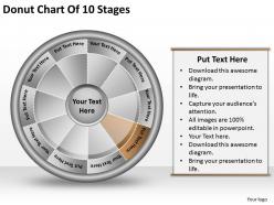 1813 business ppt diagram donut chart of 10 stages powerpoint template