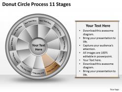 1813 business ppt diagram donut circle process 11 stages powerpoint template