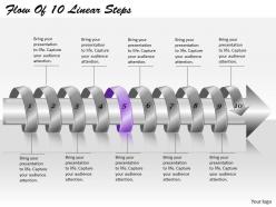 1813 business ppt diagram flow of 10 linear steps powerpoint template