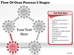 1813 business ppt diagram flow of gear process 5 stages powerpoint template