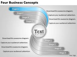 1813 business ppt diagram four business concepts powerpoint template