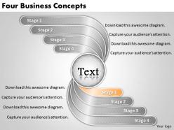 1813 business ppt diagram four business concepts powerpoint template
