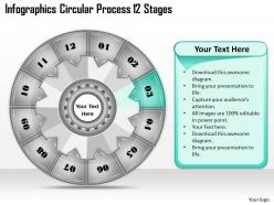 1813 business ppt diagram infographics circular process 12 stages powerpoint template
