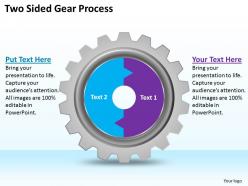 1813 Business Ppt diagram Two Sided Gear Process Powerpoint Template