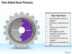 44308676 style variety 1 gears 2 piece powerpoint presentation diagram infographic slide