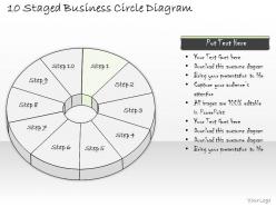 1814 business ppt diagram 10 staged business circle diagram powerpoint template