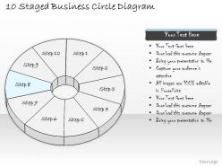 1814 business ppt diagram 10 staged business circle diagram powerpoint template
