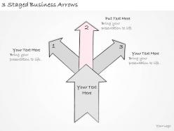1814 business ppt diagram 3 staged business arrows powerpoint template