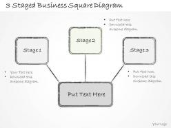 1814 business ppt diagram 3 staged business square diagram powerpoint template