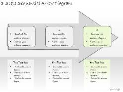 1814 business ppt diagram 3 steps sequential arrow diagram powerpoint template
