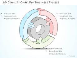 1814 Business Ppt Diagram 3d Circular Chart For Business Process Powerpoint Template