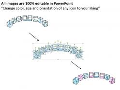 1814 business ppt diagram 3d cubic structure design powerpoint template