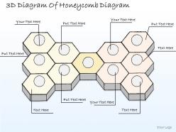 1814 business ppt diagram 3d diagram of honeycomb diagram powerpoint template