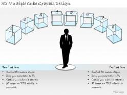 1814 business ppt diagram 3d multiple cube graphic design powerpoint template