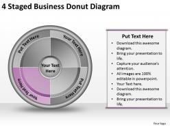 60583222 style division donut 4 piece powerpoint presentation diagram infographic slide