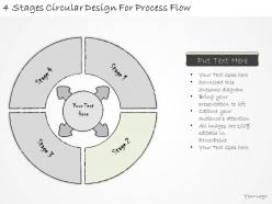 1814 business ppt diagram 4 stages circular design for process flow powerpoint template