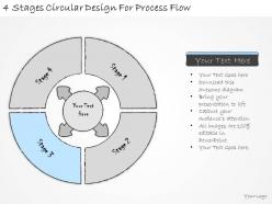 1814 business ppt diagram 4 stages circular design for process flow powerpoint template