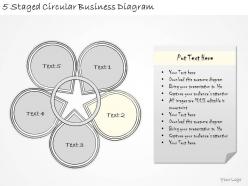 1814 business ppt diagram 5 staged circular business diagram powerpoint template