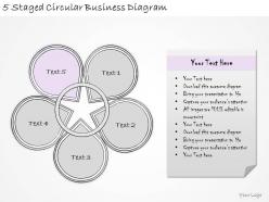 1814 business ppt diagram 5 staged circular business diagram powerpoint template