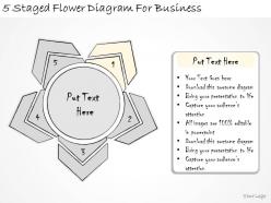1814 business ppt diagram 5 staged flower diagram for business powerpoint template
