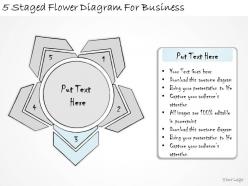 1814 business ppt diagram 5 staged flower diagram for business powerpoint template