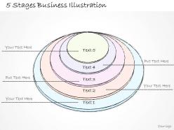 1814 business ppt diagram 5 stages business illustration powerpoint template