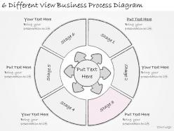 1814 business ppt diagram 6 different view business process diagram powerpoint template