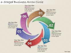 1814 Business Ppt Diagram 6 Staged Business Arrow Circle Powerpoint Template