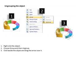 8452796 style circular semi 6 piece powerpoint presentation diagram infographic slide