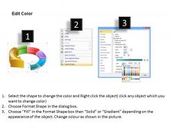 8452796 style circular semi 6 piece powerpoint presentation diagram infographic slide