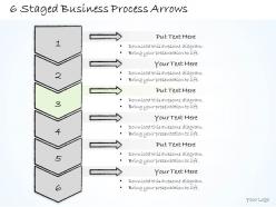 1814 business ppt diagram 6 staged business process arrows powerpoint template