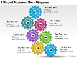 1814 business ppt diagram 7 staged business gear diagram powerpoint template