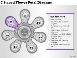 1814 business ppt diagram 7 staged flower petal diagram powerpoint template