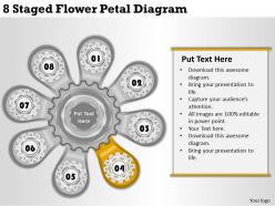 4420938 style variety 1 gears 8 piece powerpoint presentation diagram infographic slide