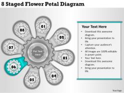 1814 business ppt diagram 8 staged flower petal diagram powerpoint template