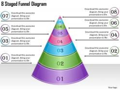 1814 business ppt diagram 8 staged funnel diagram powerpoint template