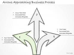 1814 business ppt diagram arrows approaching business process powerpoint template