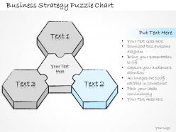 1814 business ppt diagram business strategy puzzle chart powerpoint template