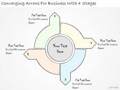 1814 Business Ppt Diagram Converging Arrows For Business With 4 Stages Powerpoint Template