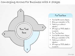 1814 business ppt diagram converging arrows for business with 4 stages powerpoint template