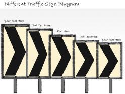 1814 business ppt diagram different traffic sign diagram powerpoint template