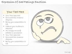 1814 business ppt diagram expression of sad feelings emoticon powerpoint template