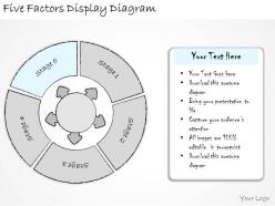 1814 business ppt diagram five factors display diagram powerpoint template