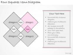 1814 business ppt diagram four squares venn diagram powerpoint template