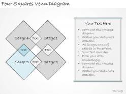 1814 business ppt diagram four squares venn diagram powerpoint template