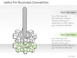 1814 business ppt diagram gears for business connection powerpoint template